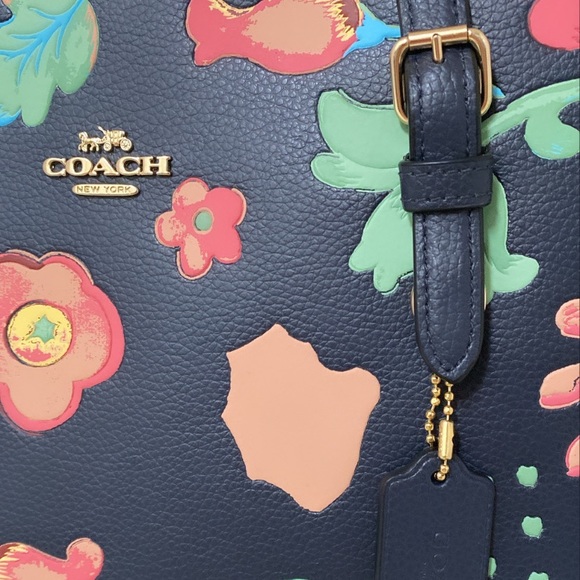 NWT💃Coach Laptop Bag Large Tote With Dreamy Land Floral Print - Picture 6 of 11